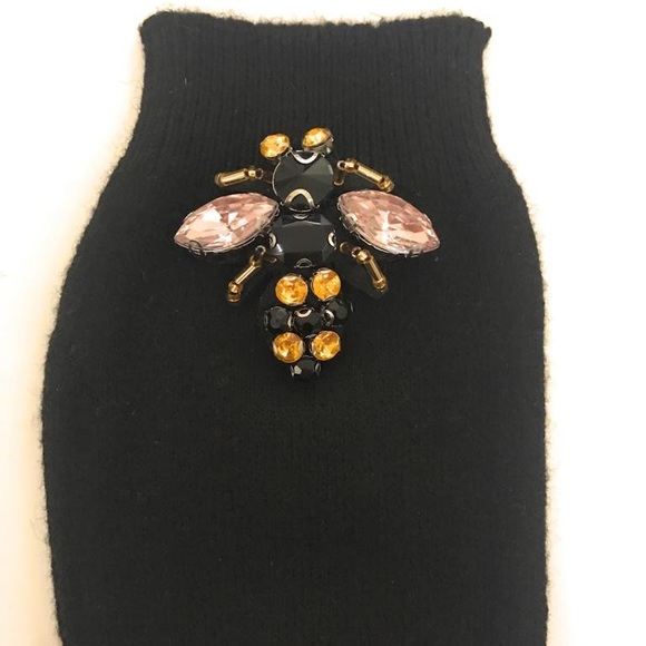 Cashmere Blend Cute Black Bug Mittens - Great Gift 💝 - NEW - Picture 4 of 5